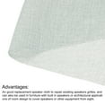thumbnail image 4 of Uxcell Black Speaker Mesh Grill Cloth (not Cane Webbing) Stereo Box Fabric Dustproof Cloth Light Gray 25.6 x 59", 4 of 5