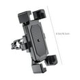 thumbnail image 3 of 360° Bike Motorcycle Phone Mount Adjustable Handlebar ABS One Hand Lock Shockproof Anti Slip 4.5-6.3in Universal 14.4x13.3cm for GPS Navigation Cycling, 3 of 5