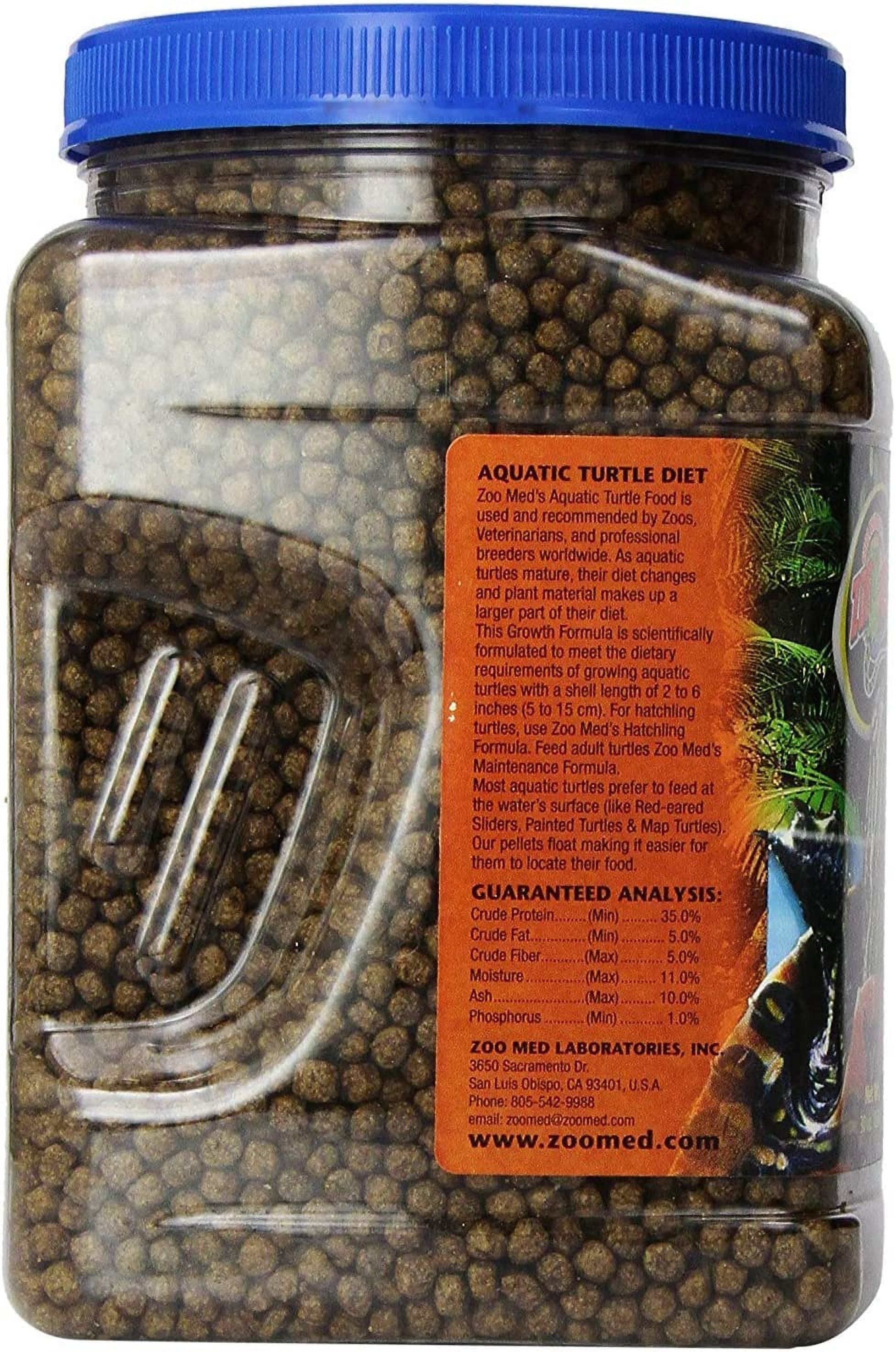 Zoo Med Aquatic Turtle Growth Food Formula [Reptile Aquatic Turtle Food, Reptile Supplies] 90 oz (3 x 30 oz)