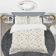 thumbnail image 2 of Designart 'Abstract Triangular Retro Pattern I' Mid-Century Modern Duvet Cover Set, 2 of 4