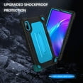 thumbnail image 2 of FIEWESEY for Lenovo Tab M9 Tablet Case,Heavy-Duty Drop-Proof Shockproof Hybrid Kids Friendly Protective Case (with Stand) for Lenovo Tab M9 2023 Release 9 Inch+Screen Protector(Black/Blue,2 Pcs), 2 of 6