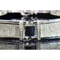 thumbnail image 3 of TAAPSEE JEWELS Statement Link Bracelets 14K White Gold Finish Round Cut Cubic Zirconia, 3 of 4