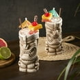 thumbnail image 5 of Viski High Tide Tiki Mugs, Ceramic Cocktail Glasses Barware 14.5oz Set of 2, 5 of 7