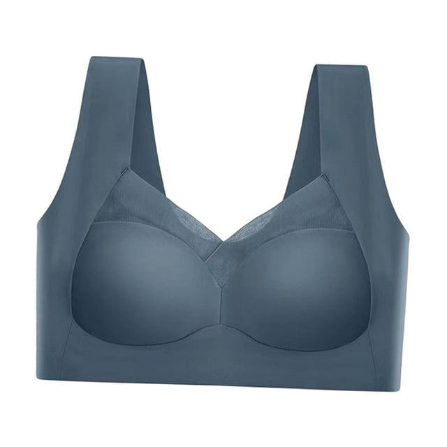 Bralette deportivo sin costuras Yuyangstore Azul oscuro