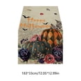 thumbnail image 3 of UALSRZL Halloween Table Runner, 72x13in Halloween Pumpkin Crow Ghost Table Runner, Dining Tables Runners for Home Table Mantel Decor, Multicolor, 3 of 6