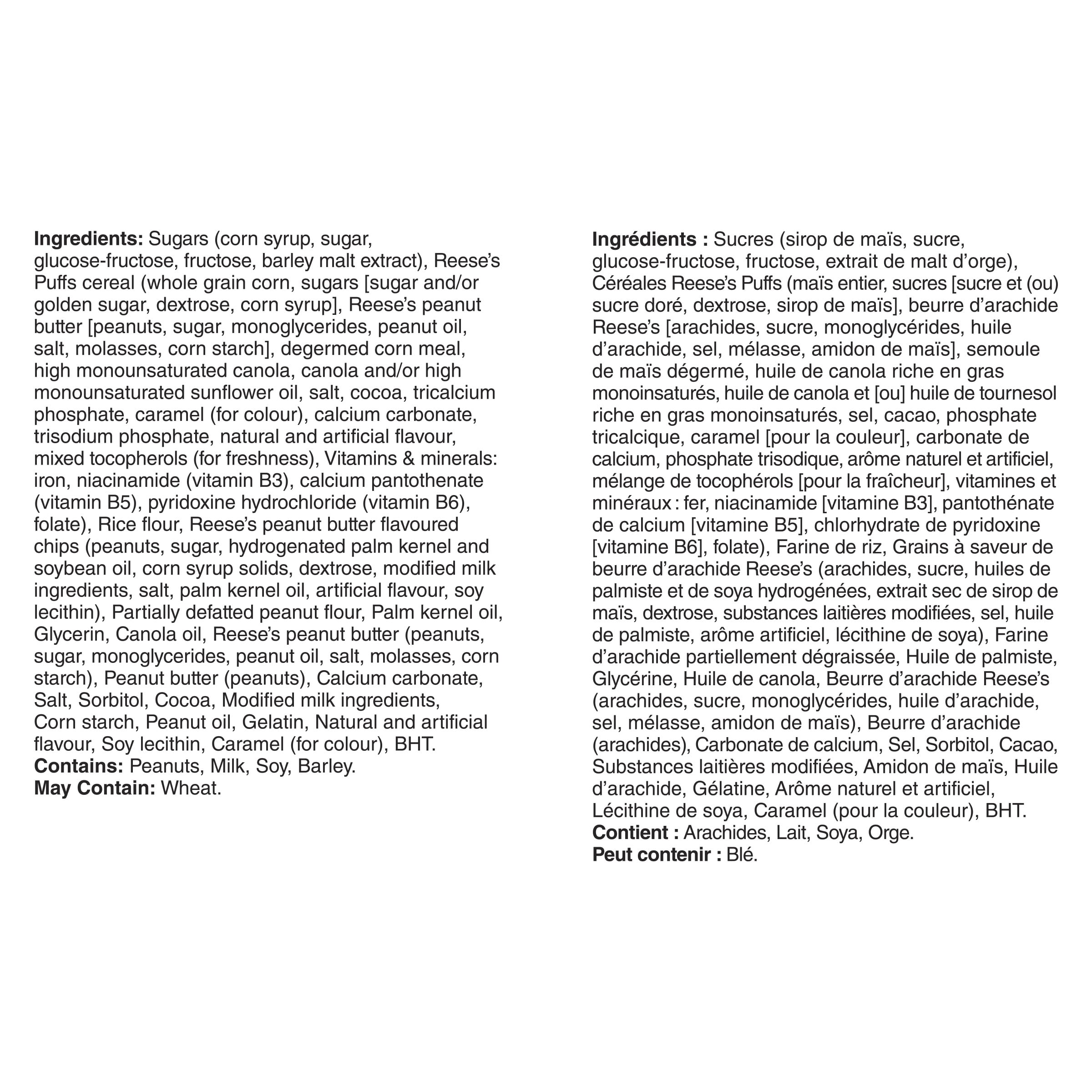 Reese's Puffs Peanut Butter & Cocoa Flavour Cereal Bars, 385 g