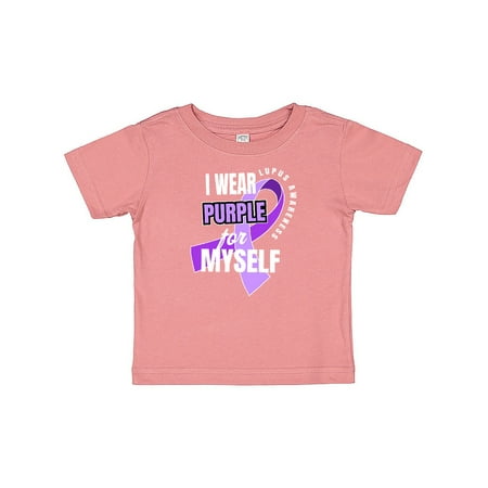 

Inktastic I Wear Purple For Myself Lupus Awareness Gift Baby Boy or Baby Girl T-Shirt