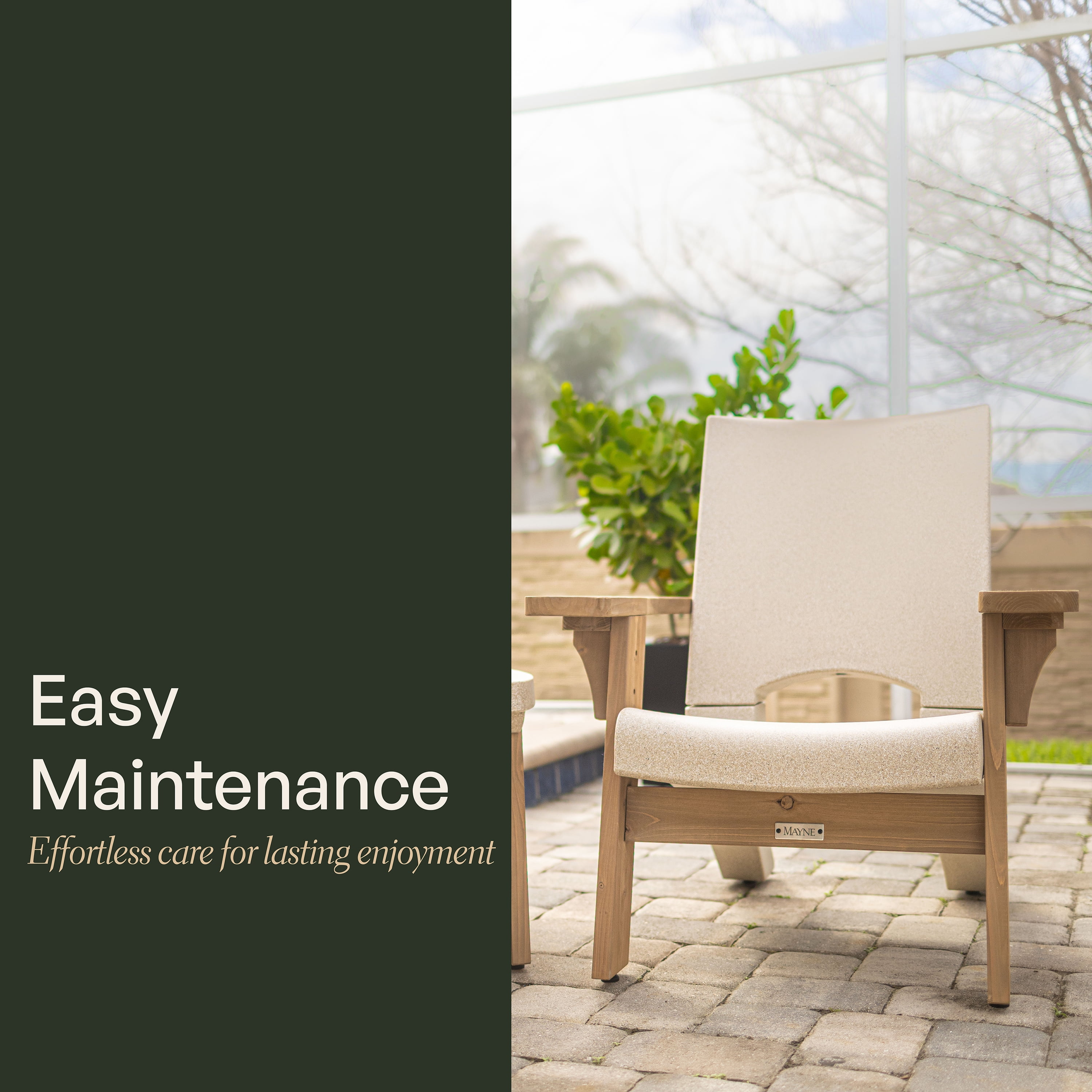 Mesa Patio Chair - White