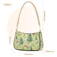 thumbnail image 3 of FORMRS Womens Shoulder Bag with Chain Strap Clutch Purse Cute Tote Handbag, Cartoon Forest Animals, 3 of 7