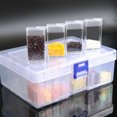 thumbnail image 3 of Cuadros Decorativos Caja de pintura de diamantes Contenedor de caja de almacenamiento de cuentas transparentes (44 rejillas) Wdftyju  embutido en tela, 3 of 9