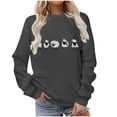 thumbnail image 3 of Vixolx Graphic Sweatshirt for Women Crew Neck Long Sleeve Shirts Oversized Casual Pullover Tops Fall Fashion Clothes, 3 of 6