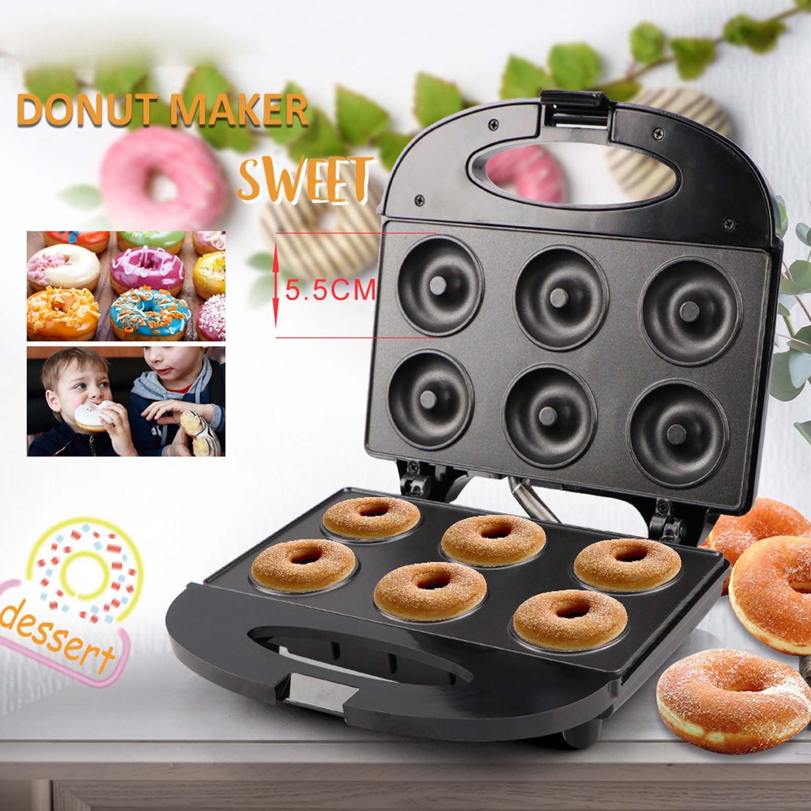 Qholemyo Mini Double Sided Heating Food Maker Fully Automatic Home Breakfast Station Kitchen Appliances