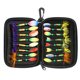 thumbnail image 1 of 16 Uds. De señuelos de pesca con lentejuelas voladoras cebo de cuchara giratoria con bolsa de aparejos de almacenamiento EVA Hugtrwg Para estrenar, 1 of 7