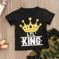 thumbnail image 3 of Seyurigaoka Baby Boys Letter Print Short Sleeve T-Shirt and Camo Long Pants, 3 of 5