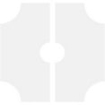 thumbnail image 4 of 34"OD x 7"ID x 11 1/4"C x 1"P Haus Architectural Grade PVC Contemporary Ceiling Medallion, Two Piece, 4 of 11