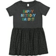thumbnail image 3 of Inktastic Happy Birthday Daddy Girls Toddler Dress, 3 of 5