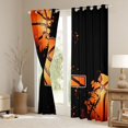 thumbnail image 3 of Homewish Cartoon Monogrammed L Blackout Curtains Set of 2 (52x84 Each), Cartoon Basketball Lover Window Curtains, Teens Kids Boys Girls Curtains and Drapes, Window Curtains Bedroom Decor, 3 of 6