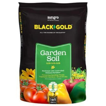 Black Gold 1 CUFT Garden Compost Organic Nutrient Rich Compost Ideal F Only (Best Cannabis Nutrients Soil)