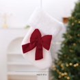 thumbnail image 3 of Mini Christmas Stocking Ornaments Small Velvet Christmas Socks with Bow Xmas Tree Hanging Decor for Holiday Party Home Fireplace Mantel Decoration, Set of 1 Miniature Stocking, 7.1 X 5.5 In, 3 of 7