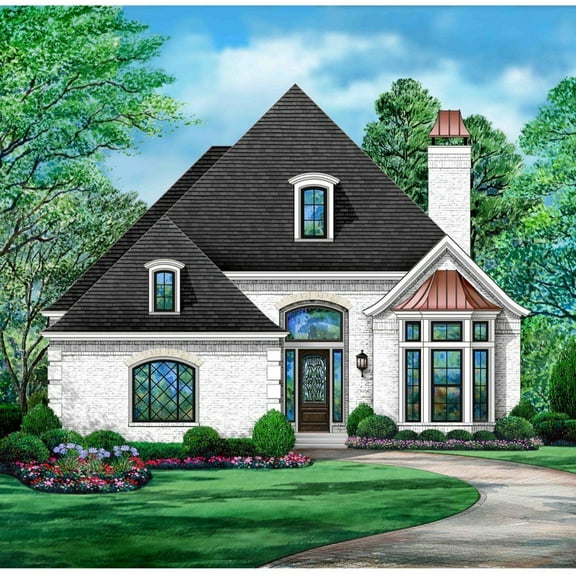 015-705: Castle Luxury 0 Bed, 3 Bath Luxury Home Plan, 2453 Sq Ft: Full Blueprints with License to Build by Home Plan Marketplace - Lesuto