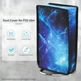 thumbnail image 4 of PlayVital Vertical Dust Cover for ps5 Slim Digital Edition(The New Smaller Design), Nylon Dust Proof Protector Waterproof Cover Sleeve for ps5 Slim Console - Blue Nebula, 4 of 8