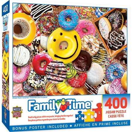 UPC: 0705988323249 | MasterPieces 400 Piece Jigsaw Puzzle – Break Room Surprise – 18 x24
