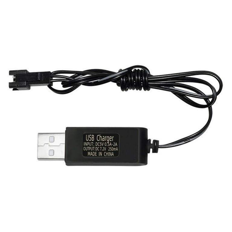 Cable De Carga USB Para Baterías LiPo De 3.6V A 7.2V – Conectores SM2P, JST Y KET Para Juguetes RC Y Drones