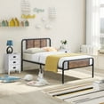 thumbnail image 2 of VECELO 3-Piece Bedroom Sets Metal Bed Frame and 2 Nightstands, 2 of 7