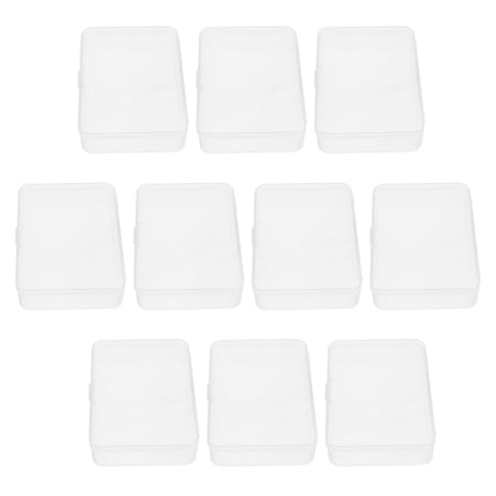 LIFKOME Set of 10 Clear Plastic Game Card Organizer Boxes for Board Games and Trading Card Storage