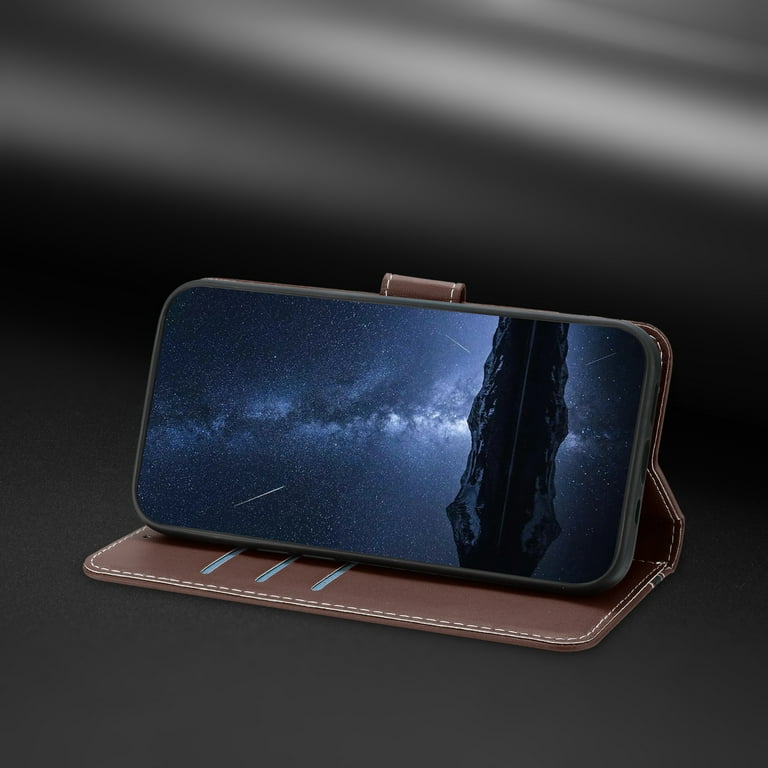 for iPhone 12 Pro Max Wallet Case, Luxury PU Leather Book Style