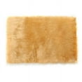thumbnail image 2 of Ghouse Rectangular Yellow Area Rug 3x5 feet, Thick and Fluffy Faux Sheepskin Machine Washable Rectangular Plush Carpet, Faux Sheepskin Rug for Living Room, Bedroom, Kids Room, 2 of 6