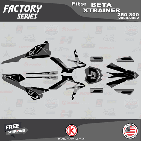 Kalair GFX Graphics Kit for Beta XTRAINER 250 AND 300 (2020-2022) Factory Series Kalair GFX Graphics Kit for Beta XTRAINER 250 AND 300 (2020-2022) Factory Series
