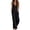 Black, variant on Jumpsuit for Women Bohemian Loose Fit V Neck Wide Leg Piece Romper Bodysuit Womens Rompers Black S