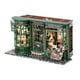 thumbnail image 1 of DIY casa de muñecas en miniatura Mini pequeños kits de construcción Retro con luces rompecabezas 3D pequeña para adultos, 1 of 9