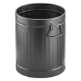 thumbnail image 1 of Bote de basura mDesign de acero metálico de 7 litros y 2 galones para baño, color negro, 1 of 5