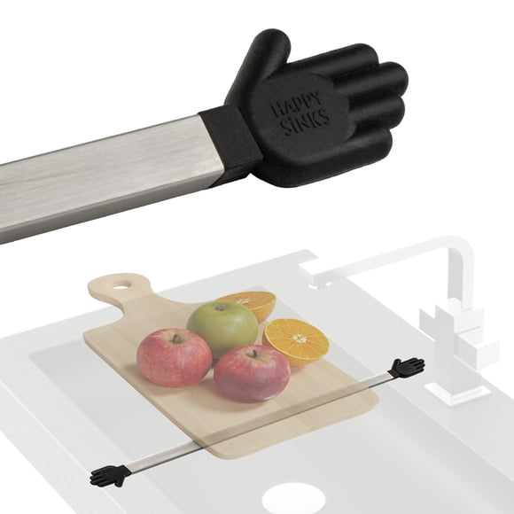 Soporte para paños de cocina HAPPY SINKS Wunderbar de acero al carbono