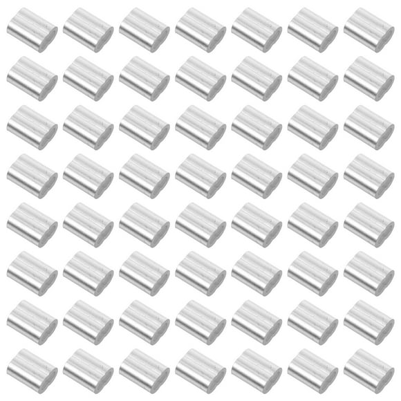 FUTUREORYY 60Ud Manga De Aluminio Para Crimpado De Cable Resistente Y Seguro Con Alta Fricción Plata