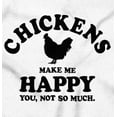 thumbnail image 2 of Chickens Make Me Happy Funny Country Womens Fitted Plus Size Graphic Tee Brisco Brands 2X, 2 of 5