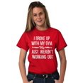 thumbnail image 4 of Broke Up With Gym Fitness Exercise Women's Plus Size Graphic Tee Brisco Brands 5X, 4 of 5