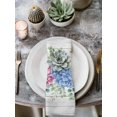 thumbnail image 2 of Blue Pink Hydrangea Cloth Napkins Set of 4 Reusable Dinner Napkins, Eucalyptus Leaves Wooden Summer Botanical Cocktail Napkin Washable Table Napkins for Wedding/Holiday Party/Baby Shower 20"x20", 2 of 7