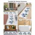 thumbnail image 4 of Blue Tulip Front Door Mat Transparent Flowers Minimalist Modern Art Welcome Doormat Indoor Outdoor Entrance Floor Mat Non-Slip Washable Runner Rug for Front Porch Decor 16x47 Inch, 4 of 6