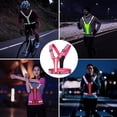thumbnail image 5 of Chaleco reflectante de seguridad USB LED ropa reflectante para correr de noche y ciclismo, 5 of 5