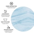 thumbnail image 4 of Disketp Light Blue Marble Funny Coasters,6 Pcs Leather Coasters With Holder, Perfect Housewarming Hostess Gifts,Protect Furniture From Water Marks Scratch And Damage, 4 of 9
