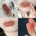 thumbnail image 3 of Brillo de labios transparente con efecto espejo nude color rosa cristal, hidratante, duradero, no pegajoso, brillo de labios sexy, lápiz labial líquido ligero al agua, 3 of 5