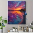 thumbnail image 4 of UK Abstract Sunset Canvas Print, Colorful Modern Art, Ready to Hang for Office Living Room Bedroom, 4 of 8