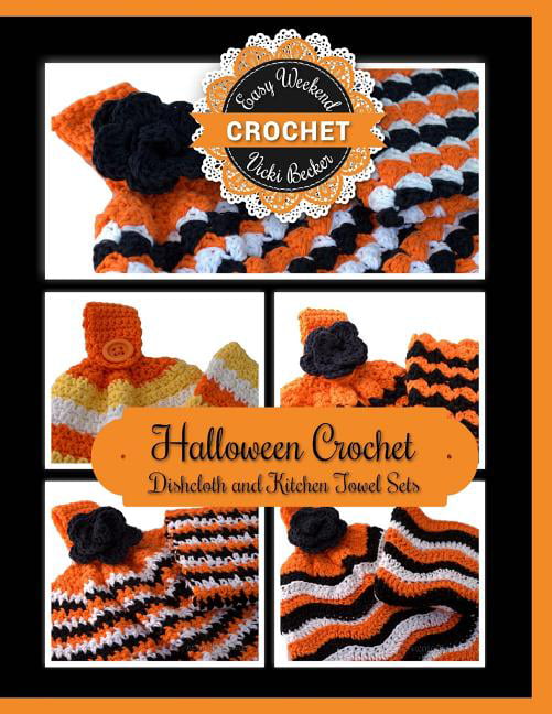Handmade Kitchen Towels Gifts Halloween s Crocheted Top You Pick Design 