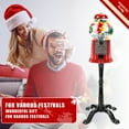 thumbnail image 2 of 15-Inch Commercial Red Metal Gumball Machine with Key-Operated, Coin-Operated Metal Stand, 2 of 9