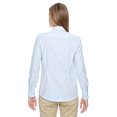 thumbnail image 3 of Paramount Women's Light Blue 708 Checkered Wrinkle-Resistant Cotton-blend Twill Dress Shirt, 3 of 3