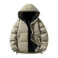 thumbnail image 5 of Daznico Jackets for Men,Men's Autumn and Winter Hooded Thickened Outdoor Casual Coat,Mens Winter Coats,Size:M, 5 of 5