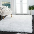 thumbnail image 3 of SAFAVIEH Vegas Aditi Modern Shag Area Rug, 9' x 12', Ivory, 3 of 9